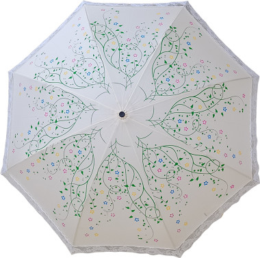 Super Lightweight 2 Folding Reverse Umbrella Satin Frame Fiberglass Ribs Manual Open 19 Inches 8 Panels