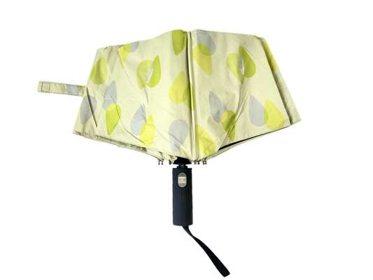 3 Folding Digital Printing Black UV Coat 190t Pongee Windproof Rain Umbrella