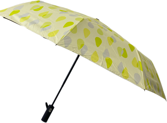 3 Folding Digital Printing Black UV Coat 190t Pongee Windproof Rain Umbrella