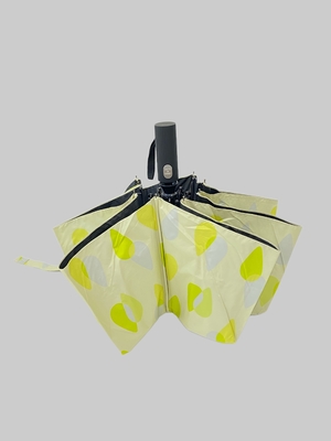 3 Folding Digital Printing Black UV Coat 190t Pongee Windproof Rain Umbrella