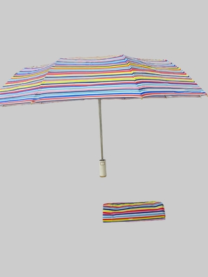 Automatic 3-Fold Compact Umbrella With Sturdy Metal Frame And Plastic Handle
