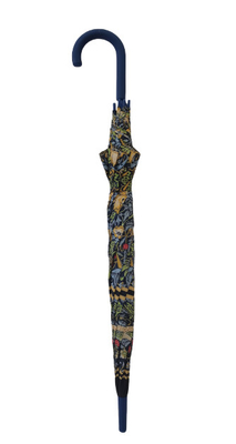 23 Inches  8 Fiberglass Ribs Hands-free Stick Umbrella With J Shape Rubber Coated Plastic Handle