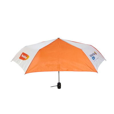 Compact 3-Fold Automatic Open Manual Close Umbrella With Polyester Fabric