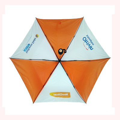 Compact 3-Fold Automatic Open Manual Close Umbrella With Polyester Fabric