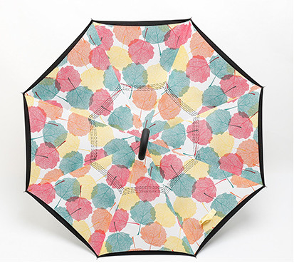 Rubber Handle Dual Layer Windproof Umbrella For Ultimate Protection Against Elements
