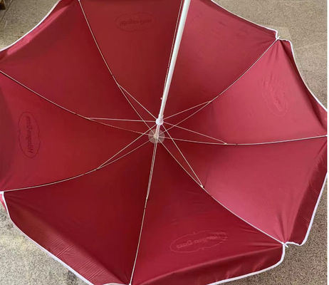 UPF50+ Windproof Portable Beach Umbrella for Family Beach Camping & Pool Side Use