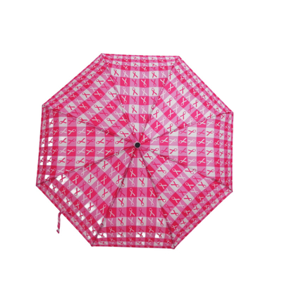 Compact Lightweight Auto Open Travel Umbrella With Durable Metal Shaft
