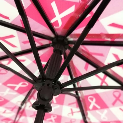 Compact Lightweight Auto Open Travel Umbrella With Durable Metal Shaft