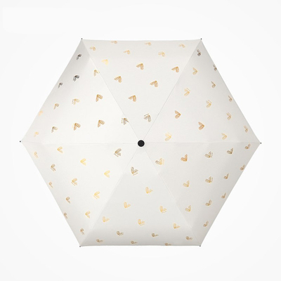 Metal Shaft Automatic Folding Travel Umbrella With Fiberglass Frame