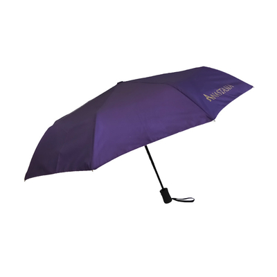 Automatic Windproof Travel Umbrella With Custom Logo Bright Digital Printing Custpomized