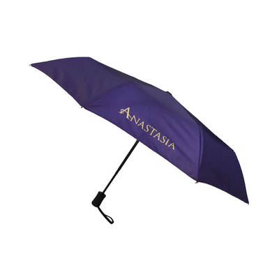 Automatic Windproof Travel Umbrella With Custom Logo Bright Digital Printing Custpomized