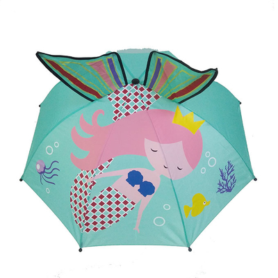 18 Inches  Compact  Animals Kids Umbrella With Customized Print Easy To Carry