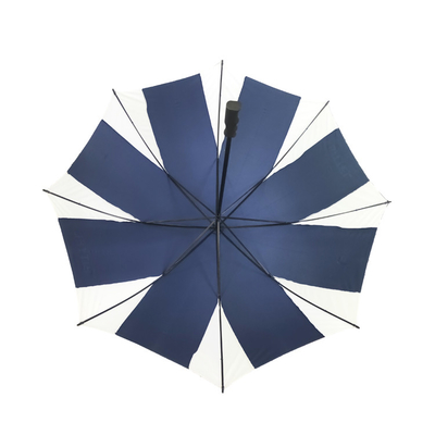 Polyester / Pongee Fabric Corporate Branded Golf Umbrellas With Plastic Handle