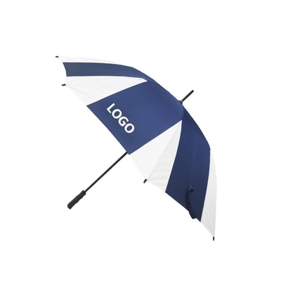 Polyester / Pongee Fabric Corporate Branded Golf Umbrellas With Plastic Handle