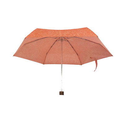 19 Inches 6 Ribs 5 Folding Umbrella With Case Convenient And Sturdy