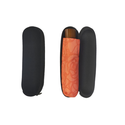 19 Inches 6 Ribs 5 Folding Umbrella With Case Convenient And Sturdy