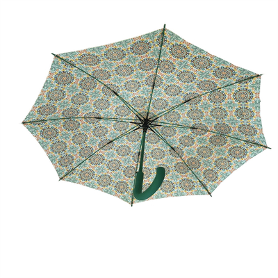 Rubberized Handle Auto Open Close Umbrella For Hot Promotion In 190T Pongee Fabric