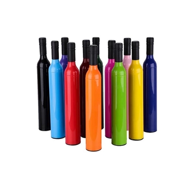105cm Manual Open Custom Wine Bottle Umbrella With Silver Coating