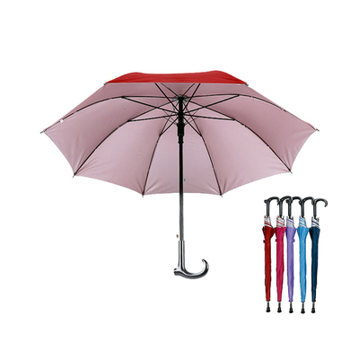 Workable Performance Custom Logo Golf Umbrellas with Auto Open And Manual Close Comes with a Walking Stick