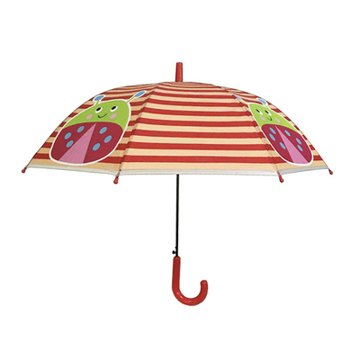 Customized Cartoon Design Kids Compact Umbrella POE Fabric Insect Printing