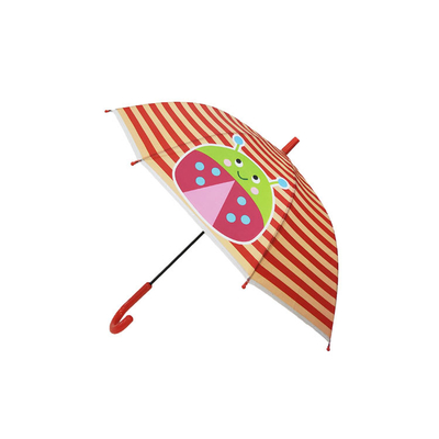 Customized Cartoon Design Kids Compact Umbrella POE Fabric Insect Printing