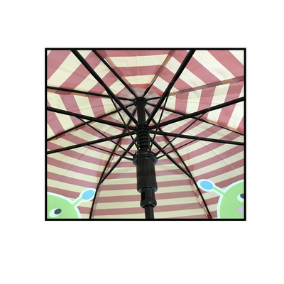 Customized Cartoon Design Kids Compact Umbrella POE Fabric Insect Printing