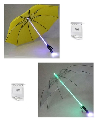The popular Instagram transparent shaft LED illuminated creative umbrella