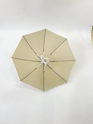Hands-Free Head Umbrella 14 Inches Waterproof Pongee Fabric