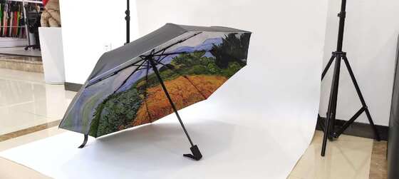 Custom Print High Quality Waterproof 3 Fold Umbrella for All Weather Conditions