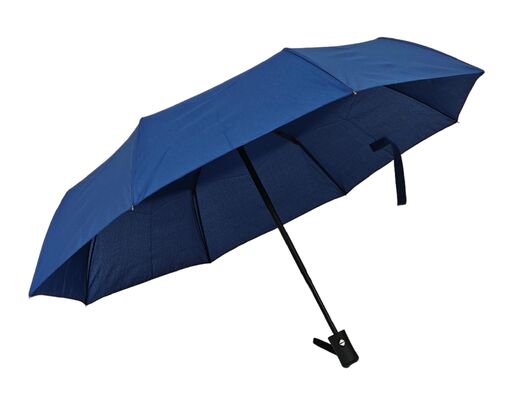 21 inches 8 Ribs Automatic Travel Umbrella with Weatherproof Pongee Fabric and Fiberglass Ribs