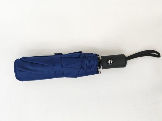 21 inches 8 Ribs Automatic Travel Umbrella with Weatherproof Pongee Fabric and Fiberglass Ribs