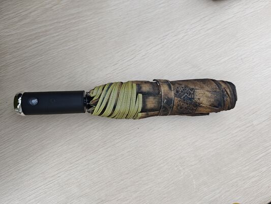 LED Lighted Auto Open/Close Safety Umbrella with Reflective Strip for Night Visibility