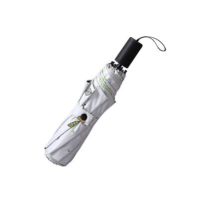 8 Ribs Compact Folding Umbrella with Auto Open Close and Self Fabric Pouch for Lightweight Rain Protection