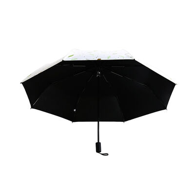 8 Ribs Compact Folding Umbrella with Auto Open Close and Self Fabric Pouch for Lightweight Rain Protection