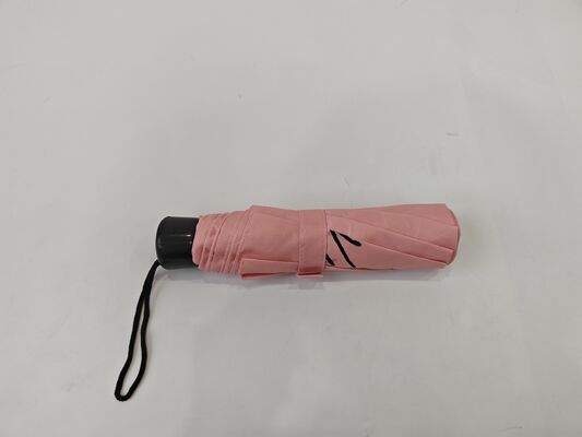 Manual Open And Close Travel Folding Umbrella with Comfortable Rubber Coating Handle and Lightweight Compact Design for Travel