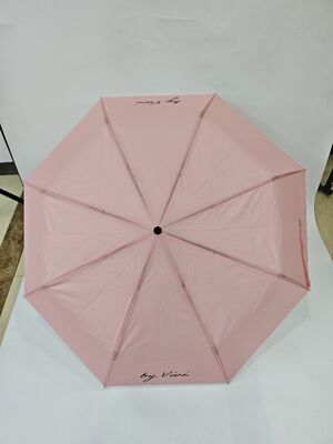 Manual Open And Close Travel Folding Umbrella with Comfortable Rubber Coating Handle and Lightweight Compact Design for Travel