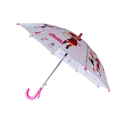 Kids Compact Umbrella with Plastic Handle and Open Diameter Under 90cm Featuring Customizable Printing for Children