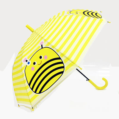 Kids Compact Umbrella with Plastic Handle and Open Diameter Under 90cm Featuring Customizable Printing for Children