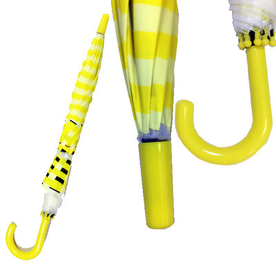 Kids Compact Umbrella with Plastic Handle and Open Diameter Under 90cm Featuring Customizable Printing for Children