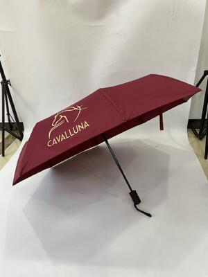 21 Inches 3-Fold Auto Open And Close Umbrella Pongee Fabric With Digital Print,Printing A Horse Pattern