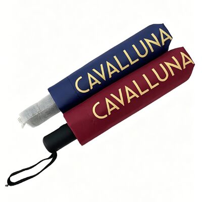 21 Inches 3-Fold Auto Open And Close Umbrella Pongee Fabric With Digital Print,Printing A Horse Pattern