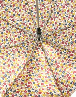 Floral Girl Cute Kids Compact Umbrella with Custom Logo Printed and 69cm Open Diameter for School and Camping