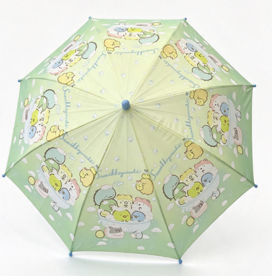 Safe Round Tips Waterproof Kids Umbrella with 8 Ribs for Children Rain Protection