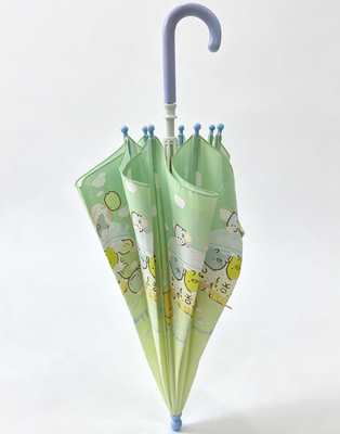 Safe Round Tips Waterproof Kids Umbrella with 8 Ribs for Children Rain Protection