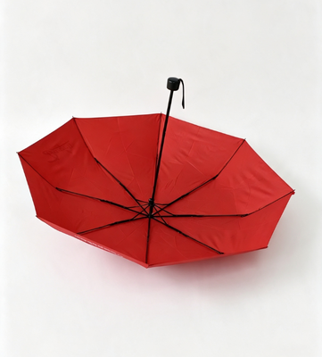 Custom Printed Red Foldable Umbrella 8 Ribs Waterproof Sun Protection Business Commute Gift Umbrella
