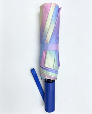 Fully Automatic Foldable Umbrella Reinforced Anti-Inversion Ribs UPF50 UV Protection 3-Fold Travel