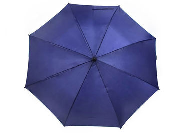Windproof Mens Windproof J Hook Umbrella Fiberglass Shaft Open Diameter 100-103cm