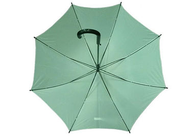 Light Green Women'S Stick Umbrellas , Solid Stick Umbrella Windproof Frame