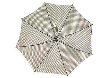 Customized Aluminium Umbrella Polyester / Pongee Fabric Open Diameter 100-103cm