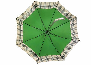 Aluminum Bone Pongee Umbrella , Self Opening Umbrella Rustproof Lightning Resistant